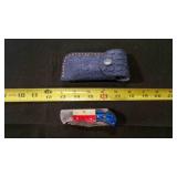 Folding Pocket knife With Sheath