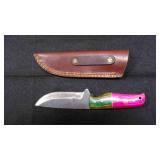 Drop Point Knife With Sheath