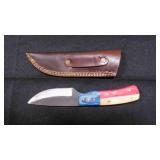 Drop Point Knife With Sheath