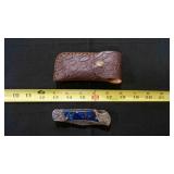 Folding Pocket Knife With Sheath