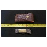 Folding Pocket Knife With Sheath