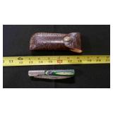 Folding Pocket Knife With Sheath