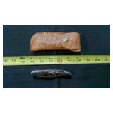 Folding Pocket Knife With Sheath