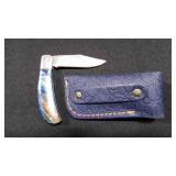 Folding Pocket Knife With Sheath