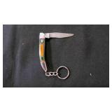 Miniature Folding Pocket Knife With Keychain