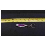 Miniature Folding Pocket Knife With Keychain