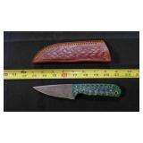 Straight Back Knife With Sheath