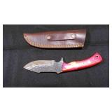 Drop Point Knife With Sheath