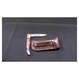 Folding Pocket Knife With Sheath