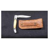 Folding Pocket Knife With Sheath