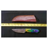 Straight Back Knife With Sheath