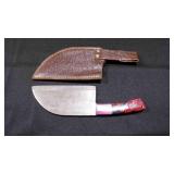 Cleaver Knife With Sheath