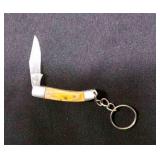 Miniature Folding Pocket Knife With Keychain