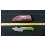 Gut Hook Knife With Sheath