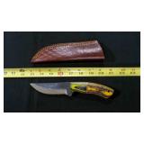Straight Back Knife With Sheath