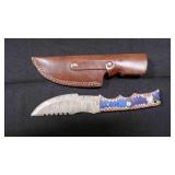 Straight Back Knife With Sheath