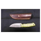 Drop Point Knife With Sheath