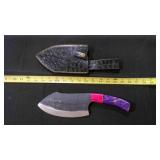 Cleaver Knife With Sheath