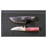 Straight Back Knife With Sheath
