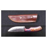 Drop Point Knife With Sheath