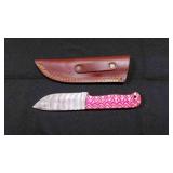 Spear Point Knife With Sheath