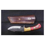 Drop Point Knife With Sheath