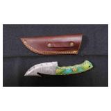 Gut Hook Knife With Sheath