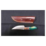 Trailing Point Knife With Sheath