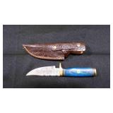 Straight Back Knife With Sheath