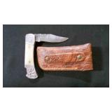 Folding Pocket knife With Sheath