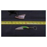 Miniature Fixed-Blade Knife With Sheath & Keychain