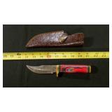 Trailing Point Knife With Sheath