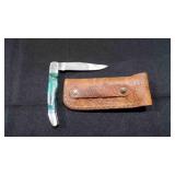 Folding Pocket Knife With Sheath