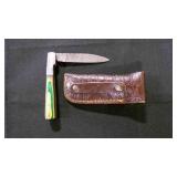 Folding Pocket Knife With Sheath
