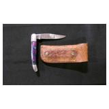 Folding Pocket Knife With Sheath