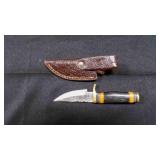 Straight Back Knife With Sheath