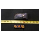 Folding Pocket Knife With Sheath
