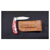 Folding Pocket Knife With Sheath