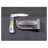 Folding Pocket Knife With Sheath