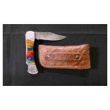 Folding Pocket knife With Sheath