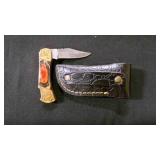 Folding Pocket knife With Sheath