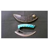 Ulu-blade Knife With Sheath