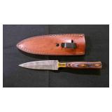 Double Edge Dagger Knife With Sheath