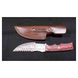 Straight Back Knife With Sheath