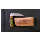 Folding Pocket knife With Sheath