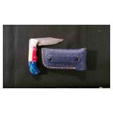 Folding Pocket knife With Sheath