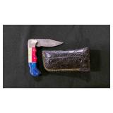 Folding Pocket knife With Sheath