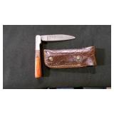Folding Pocket knife With Sheath