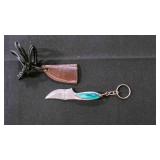 Miniature Skinner Knife With Sheath & Keychain