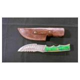 Straight Back Knife With Sheath